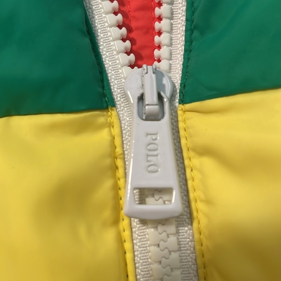 Polo golf Ralph rainbow color block women’s puffer vest  XS/TP - Picture 12 of 12